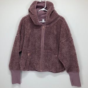 Athleta Lilac Reversible Hoodie Size XL